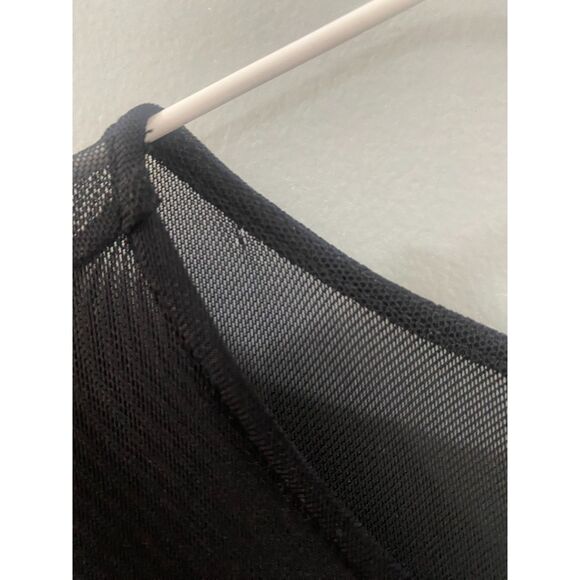 Halston Heritage Sheer Panel High Neck Gown - Black 12 - Picture 13 of 13